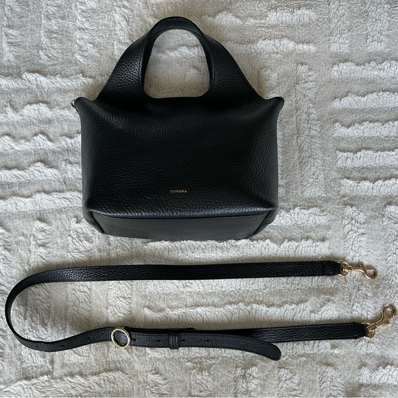 Cuyana Mini System Tote in Pebbled Black Leather with Adjustable Strap - GUC - Picture 5 of 16